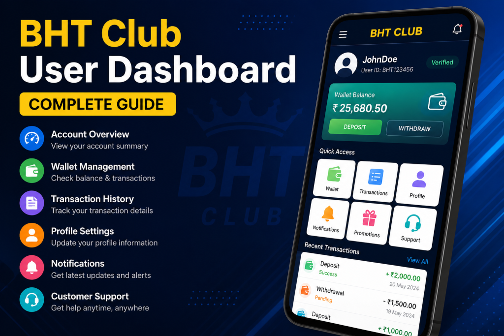 bht club user dashboard