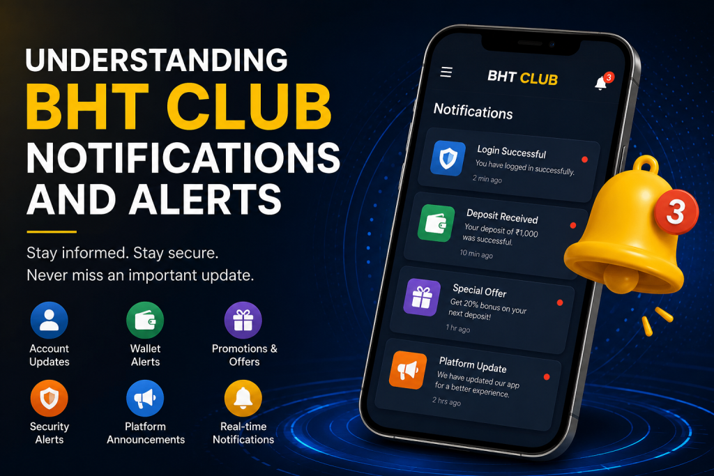 bht club notification and alerts